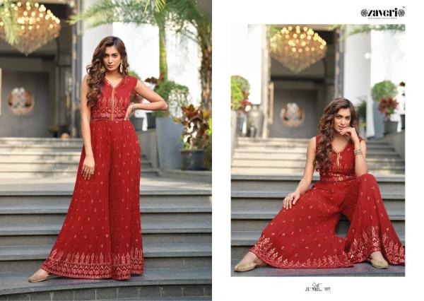 Zaveri Jumpsuit 1 Beautiful Women Wear Readymade Collection